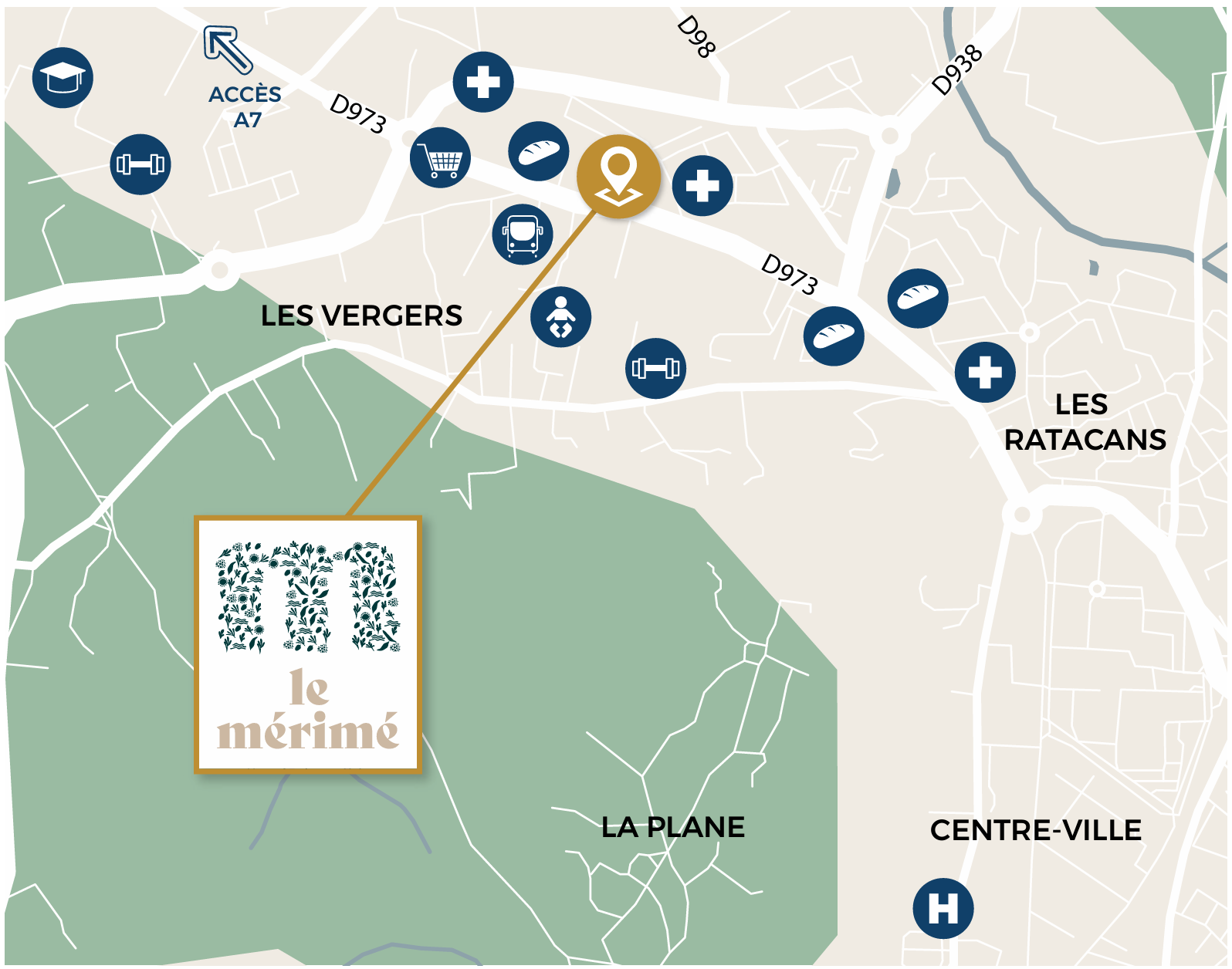 Plan d'environnement du projet Le Mérimé